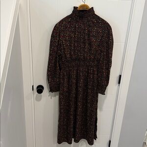 Boohoo Black Ditsy Floral dress size 14